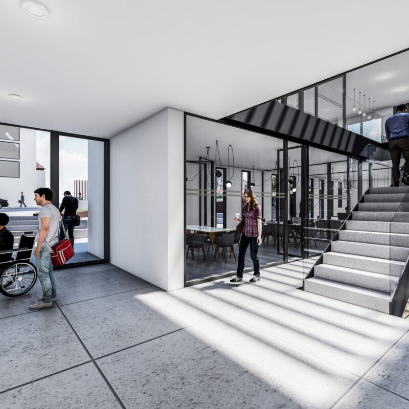 Centro multidisciplinar de ocio, cultura y promoción económica dirigido a personas en riesgo de exclusión social en el Ayuntamiento de Ames.